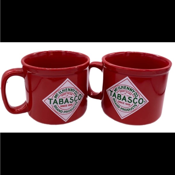mcilhenny tobasco Kitchen Tabasco Mcilhenny Co Logo Red Ceramic